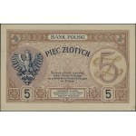 5 złotych, 28.02.1919; seria 44.B., numeracja 032,528; ...
