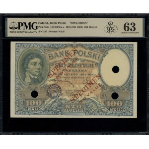 100 złotych, 28.02.1919; seria A., bez oznaczenia numer...