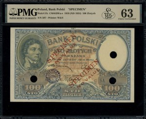 100 złotych, 28.02.1919; seria A., bez oznaczenia numer...