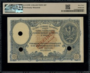 100 złotych, 28.02.1919; seria A., bez oznaczenia numer...