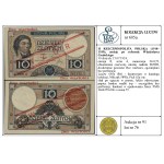 10 zlotych, July 15, 1924; Issue II, Series A, serial number 2...
