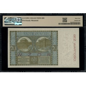 20 złotych, 1.03.1926; seria S., numeracja 0245678, cze...