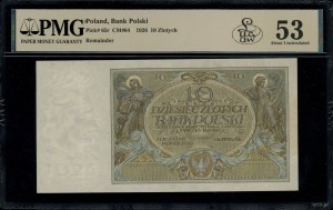 10 złotych, 20.07.1926; bez oznaczenia serii i numeracj...