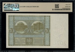 20 złotych, 1.09.1929; seria DZ., numeracja 1411658; Lu...