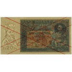 20 złotych, 20.06.1931; seria AT., numeracja 1234567, n...