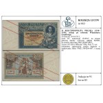 20 zlotych, June 20, 1931; AT series, serial number 1234567, n...