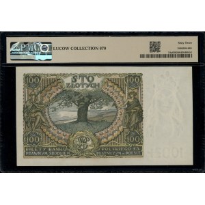100 zlotych, June 2, 1932; series AJ., serial number 4232969; L...