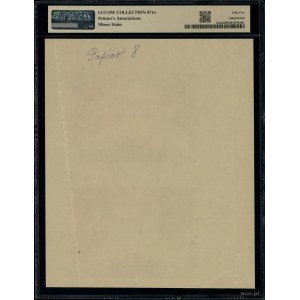 100 złotych, 9.11.1934; próbny druk w kolorze jasnego b...