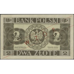 2 zlote, February 26, 1936; AE series, serial number 5266983, red...