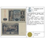 20 zlotych, November 11, 1936; AM series, serial number 1234567, part...