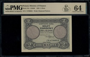 Bilet zdawkowy - 2 złote, 1.05.1925; seria C, numeracja...
