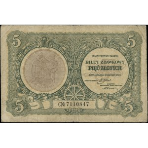 Bilet zdawkowy - 5 złotych, 1.05.1925; seria C, numerac...