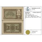 2 złote, 1.03.1940; seria C, numeracja 2837481; Lucow 7...