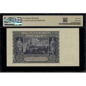 20 złotych, 1.03.1940; seria A, numeracja 0000000, bez ...