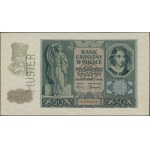 50 złotych, 1.03.1940; seria A, numeracja 0000000, pion...