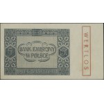 5 złotych, 1.08.1941; seria AF, numeracja 0343696, czer...