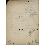Receptura papieru do druku biletu 500 złotych, 1.03.194...