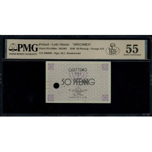 50 pfennigs, May 15, 1940; no series designation, serial number...