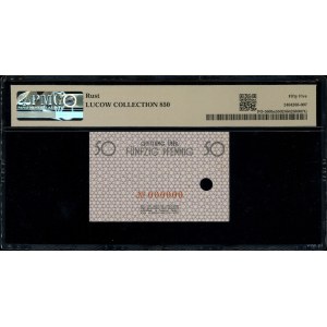 50 pfennigs, May 15, 1940; no series designation, serial number...