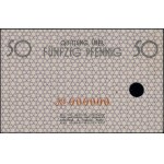 50 pfennigs, May 15, 1940; no series designation, serial number...
