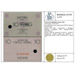 50 fenigów, 15.05.1940; bez oznaczenia serii, numeracja...