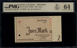 2 marki, 15.05.1940; bez oznaczenia serii, numeracja 00...