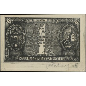 Bon na 1 markę, 30.10.1944; seria B; Lucow 914 (R8) - i...