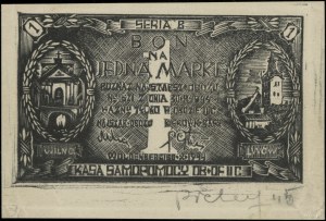 Bon na 1 markę, 30.10.1944; seria B; Lucow 914 (R8) - i...