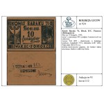 Bon na 10 fenigów, 1942; seria I, numeracja 083, podpis...