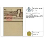 Voucher for 1 mark, November 2, 1944; serial number 134752; Lucow 943a...