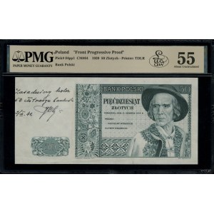 50 złotych, August 15, 1939; no series or serial number indicated...
