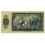 20 złotych, 20.08.1939; bez oznaczenia serii, numeracja...