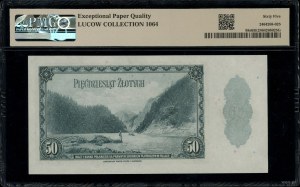 50 złotych, 20.08.1939; seria H, numeracja 485450; Luco...