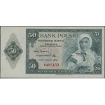 50 złotych, 20.08.1939; seria H, numeracja 485450; Luco...