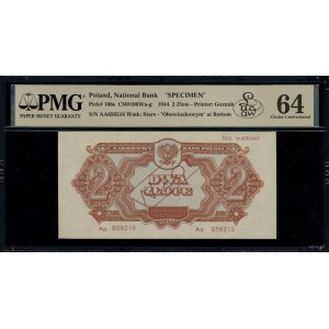 2 złote, 1944; w klauzuli OBOWIĄZKOWYM, seria Аа, numer...