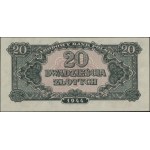 20 złotych, 1944; w klauzuli OBOWIĄZKOWYM, seria ВМ, nu...