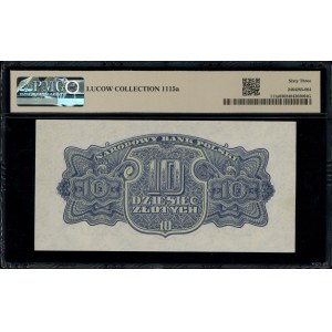 10 złotych, 1944; w klauzuli OBOWIĄZKOWE, bardzo rzadka...