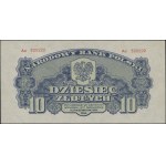 10 złotych, 1944; w klauzuli OBOWIĄZKOWE, bardzo rzadka...