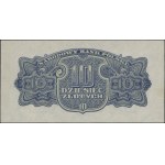 10 złotych, 1944; w klauzuli OBOWIĄZKOWE, bardzo rzadka...