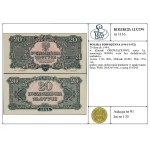 20 zlotych, 1944; marked MANDATORY, Az series, no...