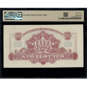 100 złotych, 1944; w klauzuli OBOWIĄZKOWE, seria Ax, nu...