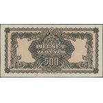 500 złotych, 1944; w klauzuli OBOWIĄZKOWE, seria Ay, nu...