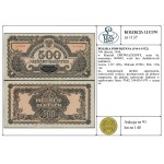 500 zlotych, 1944; with the MANDATORY clause, Ay series, well...