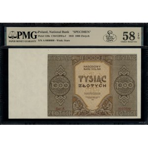 1.000 złotych, 1945; w klauzuli OBOWIĄZKOWE, seria A, n...
