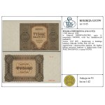1.000 złotych, 1945; w klauzuli OBOWIĄZKOWE, seria A, n...