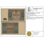 20 zlotych, May 15, 1946; Series F, serial number 3369481; Luc...