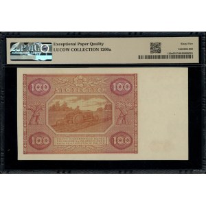 100 zlotys, 15 mai 1946 ; série Mz, numérotation 0000000, dans...