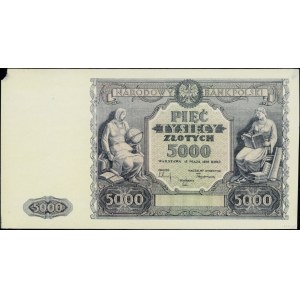 Zestaw jednostronnych reprodukcji banknotu o nominale 5...