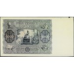 Zestaw jednostronnych reprodukcji banknotu o nominale 5...