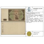 1,000 zlotys, July 15, 1947; no series or serial number indicated...